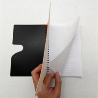 Carnet de notes promotionnel personnalisé avec logo, spirale, couverture en PP, 45 feuilles, promotion à prix réduit, fournitures de bureau
