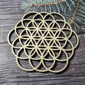 flower of life hanger wood signs to decorate walls
