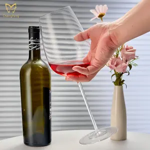 Verres à vin Extra Large de vente directe d'usine pour le vin mousseux, verre à vin personnalisé de 32.5 oz gobelet soufflé à la main pour la fête de mariage