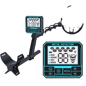 Détecteur de métaux portable à main, bobine de recherche de 30 cm, en plastique noir, pour adultes, recherche de trésors en extérieur GT887 - Product Image 4