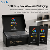 Großhandel Acryl NFC Mini-Tag Google Bewertungskarte Tap-Rate-Abzeichen Individueller Druck Wasserdicht Hotel Einzelhandelsgroßgruppen Rezeption Feedback