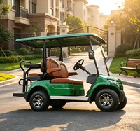 A817.2+2 Mobil Golf 4 Kursi, Buggy Listrik Hemat-Ruang.