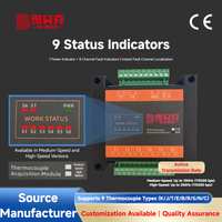 Módulo de Adquisición de Temperatura de 8 Canales con Termopar, OEM RS485 Modbus RTU, 9 Tipos K/J/T/E/B/R/S/N/C, Riel DIN, Software Gratuito para PC