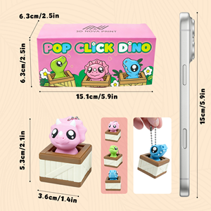 Portachiavi con uovo di dinosauro personalizzato all'ingrosso, giocattolo sensoriale portatile a forma di dinosauro, regalo per bambini - Product Image 2