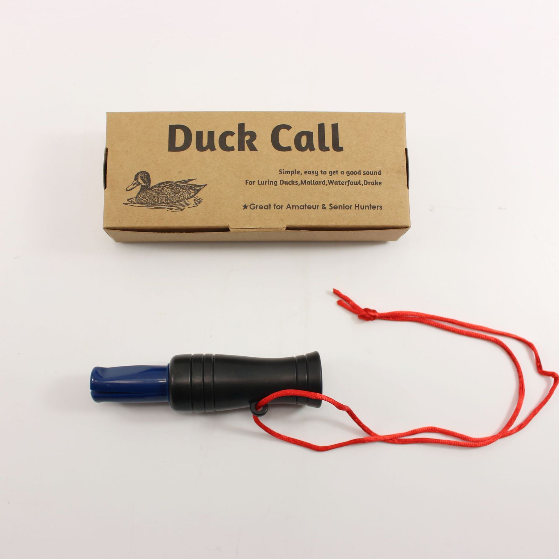 Outdoor Professional Realistic Simulated Sound Duck Call Hunting Whistle Plastic Professional Realistic Whistle