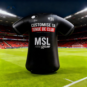 T-shirt publicitaire <span class=keywords><strong>gonflable</strong></span> surdimensionné pour <span class=keywords><strong>homme</strong></span>, personnalisé, imperméable, facile à installer, costume de match de football - Product Image 1