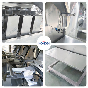 Semi-automatic PLC-<b>controlled</b> 4 Head Linear Weigher Vibratory Feeder Precision Granule Filling Machine for Plastic Food Bags Low - Product Image 5