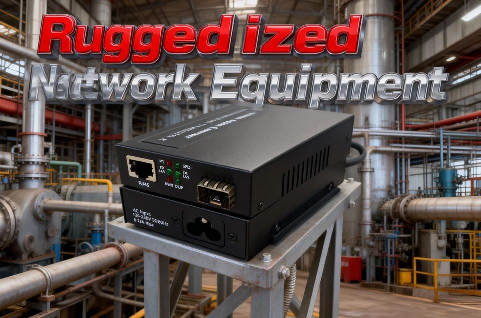 Gigabit Ethernet Fiber Media Converter with Built-in Power Supply for 10/100/1000BASE-T to 1000BASE-FX Network Conversion