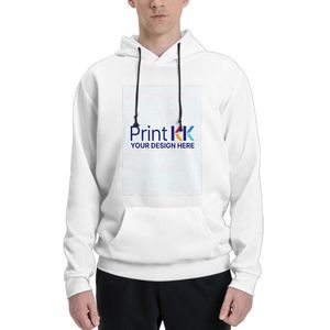เสื้อฮู้ดปักลาย3D หนาของผู้ชายมีซิปป้องกันรอยยับและกันการหดตัว500gsm หน้าจอและซิลิโคนพิมพ์ลายแบบทึบ - Product Image 6