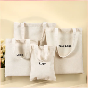 Bolsa de compras de lona personalizable de gran capacidad, bolsa de playa de lona de algodón de mano, varias protecciones ambientales - Product Image 3