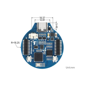 Плата MCU Waveshare RP2040 с 1,28 дюймовым круглым ЖК-акселерометром и датчиком гироскопа 264KB SRAM 10 / 100 м адаптивный - Product Image 6