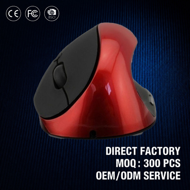 Factory Wholesale OEM Hot Selling Good Quality Office Ergonomic Vertical Mouse 2.4Ghz Wireless Optical 6 Buttons Right Hand Mice