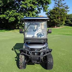 Nouveau design 4 + 2 6 places voiturette de golf électrique tout-terrain voiturette de golf pour club de golf hôtel école panneau solaire production d'énergie - Product Image 2