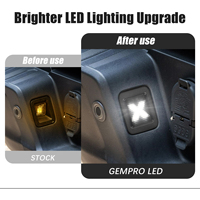 Feu de plaque d'immatriculation LED en forme de X pour Ford F-150 2015-2024 FL3Z13550A, ensemble de feux de plaque arrière pour pare-chocs, ajustement direct, lot de 2 pièces