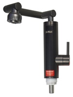 Robinet de Lavabo Élégant à Levier Unique, Robinet de Salle de Bain Noir Moderne et Durable
