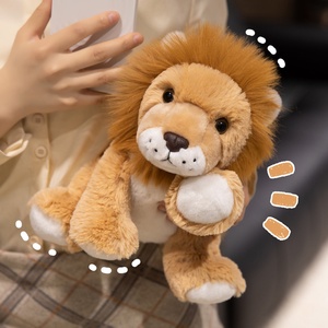 Peluche Super Morbido Agnello in Posizione Accovacciata, Giocattolo Animale della Foresta Imbottito in Cotone PP, Regalo per Bambini, Marionetta - Product Image 3