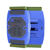 Module d'acquisition analogique industriel TAIHUA TD-4017+ Convertisseur 4-20mA RS485 Entrée de tension 0-10V E/S à distance multicanal isolé
