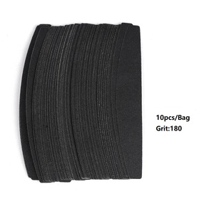 Dũa móng dạng nửa vầng trăng, có thể tháo rời, độ nhám 80/100/180/240, dùng một lần, loại kim loại, thay thế, hai mặt - Product Image 2