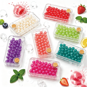 Bolas de Goma de Mascar con 7 Sabores, Caramelos de Goma de Mascar en Caja Portátil de Bolsillo, Golosina Dulce para Oficina y Viajes - Product Image 1