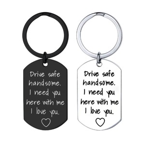 Lái xe an toàn Keychain cho bạn trai lái xe an toàn đẹp trai tôi cần bạn ở đây với tôi Keyring sinh nhật Valentine ngày Quà Tặng - Product Image 3
