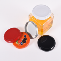 Pot en verre de qualité supérieure avec couvercle à visser, conforme aux normes alimentaires, avec logo personnalisé