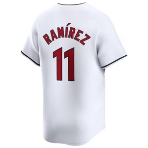 Maillots de baseball américains cousus de haute qualité en gros pour hommes Cleveland 11 Jose Ramirez - Product Image 4