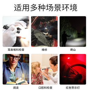 Cob Pen <b>Light</b> <b>Rechargeable</b> Battery Dark Grey Aluminum Alloy Portable <b>Working</b> <b>Light</b> For Outdoor Car Repair - Product Image 4