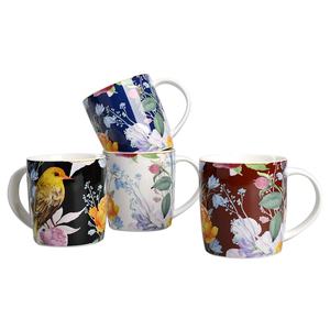 Ceramic Birds and Flowers Printing Mugs Coffee Tea Mug - Product Image 1