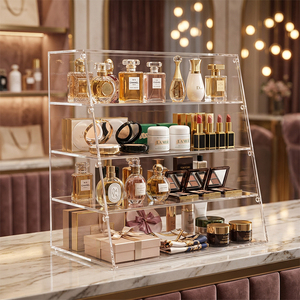 Espositore per Pane in Acrilico Trasparente di Lusso, Organizzatore da Tavolo per Pasticceria e Cupcake, Promozione da Banco Personalizzata - Product Image 2