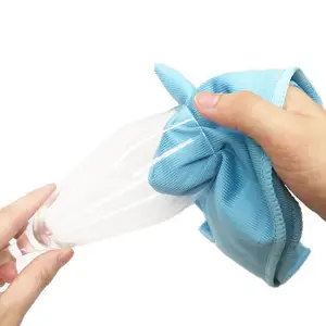 Custom Microfiber Kitchen Household Glasses Home Cleaning Cloths Micro Fiber Detailing Drying Cloth