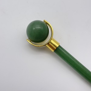 Hot Selling Customized Face Green Aventurine <b>Jade</b> <b>Roller</b> Face Lift Anti puffiness Singe Head Durable Face <b>Roller</b> - Product Image 3