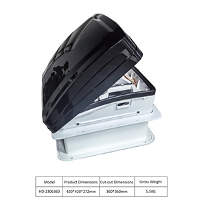 Ventilateurs de toit pour camping-car RV 320*320mm, ventilateur RV 360*360mm avec lumière LED pour camping-car et motorhome - Product Image 4