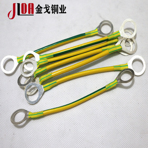 JLOA Yellow Green Grounding <b>Wire</b> Copper O Type Terminal Photovoltaic Panel <b>Earthing</b> 440V National Standard - Product Image 2