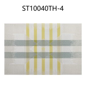 Lignes jacquard teslin pvc tapis de table simple isolation thermique étanche résistant à l'huile antidérapant napperon sous-verre tapis de table - Product Image 2