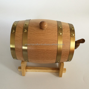 Chuyên Nghiệp Gỗ Sồi Rượu Vang Rượu Whiskey Linh Hồn Hộp Container Với Trận Đấu Đứng 1.5 Lít OEM Kích Thước Bán Buôn - Product Image 3