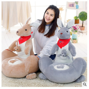 Sedia a Sdraio <span class=keywords><strong>Peluche</strong></span> a Forma <span class=keywords><strong>di</strong></span> <span class=keywords><strong>Canguro</strong></span> Madre con Bambino, Simpatico Cartone Animato, ZONOBLE ZON-090045 - Product Image 4