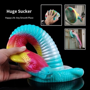 YOCY Dildo Grande y Largo con Forma de Cobra Realista, Pene Gigante con Textura de Serpiente, Juguete Sexual de Silicona Suave para Mujeres y Hombres - Product Image 2