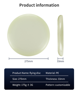 Biểu Tượng Tùy Chỉnh 175G Sáng PE Mềm Thể Thao Ngoài Trời Bay Đĩa Đồ Chơi Bơm Hơi Nhựa Frisbeed Cho Trẻ Em - Product Image 2