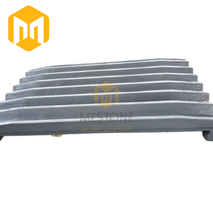 C100/C140 frantoio a mascelle parti di usura Mn18 Mn22 Manganese piastra fissa mobile mascella pressofusione 1 pezzo MSD- 814320037300 - Product Image 2