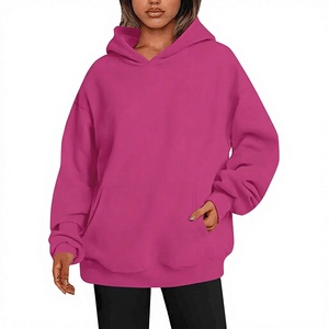 <b>Pink</b> Men's Hooded Sweatshirt Oversized Pullover <b>Hoodie</b> Custom Logo Streetwear Sweatshirt for Autumn Winter - Product Image 1