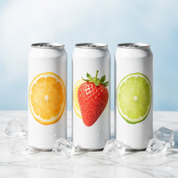 Canette en aluminium laquée de 330 ml, cylindrique, sérigraphiée, avec anneau de tirage, scellée, pour bière, soda, jus, boisson énergisante, marque LANDY