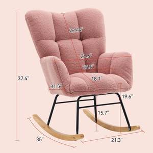 Silla de Comedor Nórdica de Lujo Moderna con Patas Oscilantes, Respaldo Alto Tapizado, Ecológica, Duradera, Impermeable, Portátil, para Sala de Estar o Parque - Product Image 4