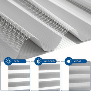 Estilo de moda de lujo Poliéster Tela opaca Fácil de subir o bajar Persianas de cebra <span class=keywords><strong>para</strong></span> <span class=keywords><strong>ventanas</strong></span> - Product Image 4