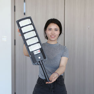 Đèn đường năng lượng mặt trời cảm biến chuyển động người chất lượng cao chống nước IP68 200w 300w tích hợp điều khiển từ xa đèn <span class=keywords><strong>LED</strong></span> - Product Image 1