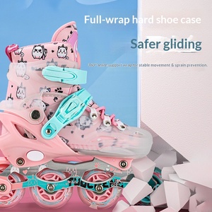 Patines en Línea Ruidongle para Principiantes, con Frenado Seguro, Soporte Acolchado Suave y Ruedas con Luces para Niñas - Product Image 5
