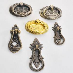 Chinese Style Zinc Alloy Drawer Handle Oval Shape Durable Furniture Pull <b>Cabinet</b> Hardware Accessory - Product Image 1
