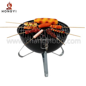 Parrilla Portátil Redonda de Carbón HONGYI de 3 kg, Estufa de Acero Galvanizado para Acampar al Aire Libre con Tapa - Product Image 2