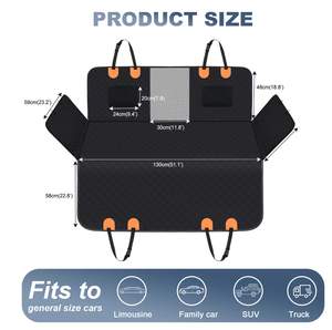 Tapis de protection pour siège arrière de <span class=keywords><strong>voiture</strong></span> pour <span class=keywords><strong>chien</strong></span>, matelassé en losanges, imperméable, durable, toutes saisons, en tissu Oxford 600D, vente en gros du fabricant - Product Image 5