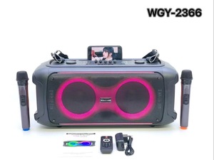 WGY-2366 Altavoz De Karaoke Lớn Loa Ngoài Trời Dj Đảng 6.5 Inch Xách Tay Karaoke Loa Với 2 Không Dây Mic Cho Gia Đình KTV - Product Image 3