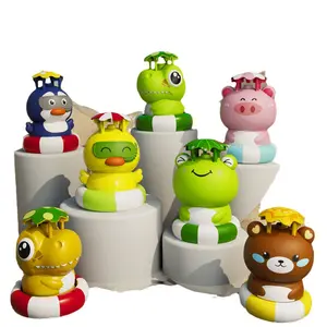 Cute Cartoon Duck Penguin DInosaur Pig Frog Bear Animal Fountain Water Gun Sprayer Toy for Kids Outdoor Summer Game